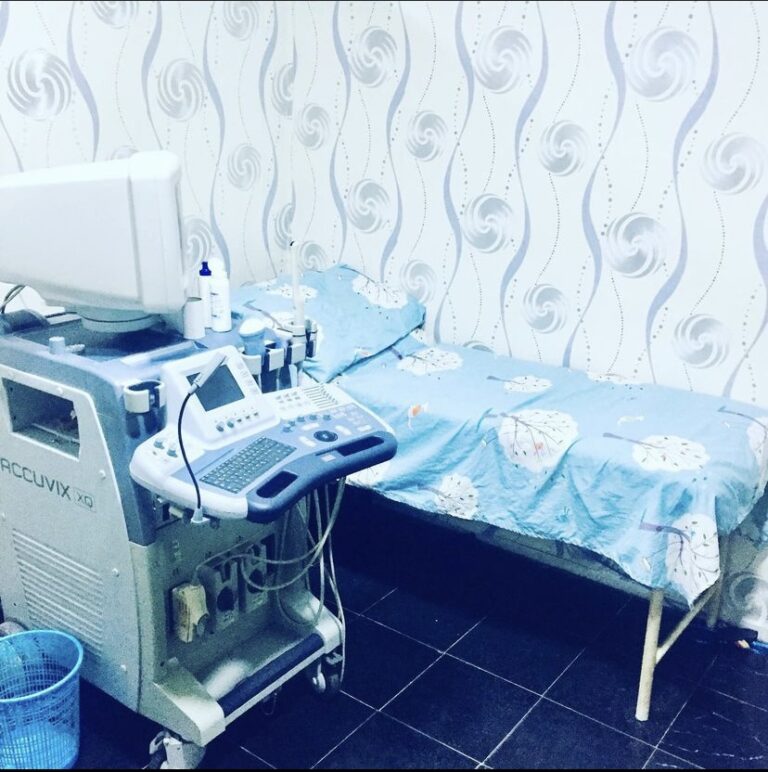 Modern and well equipped scan room and ultrasound facility at Neibosco Healthcare Lekki Lagos